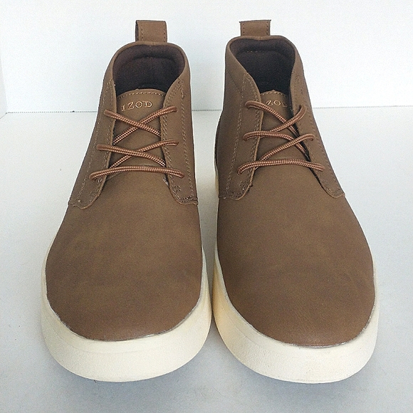 New w/o Box Izod Palmer Faux Suede Men's Lace Up Chukka Boots Sizes 8 & 9 - Picture 5 of 13